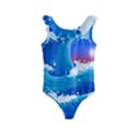 Japanese Wave Japanese Ocean Waves Kids  Frill Swimsuit View1