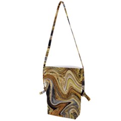 Abstract Acrylic Art Artwork Folding Shoulder Bag