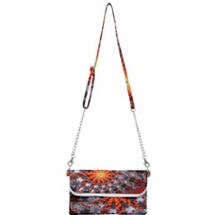 Fractal Rendering Spiral Twist Art Mini Crossbody Handbag