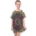 Mandala Decorative Ornamental Kids  One Piece Chiffon Dress View1