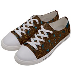 Fractal Abstract Women s Low Top Canvas Sneakers by Bajindul