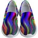 Lines Swinging Plasma Cross Kids  Lightweight Slip Ons View1