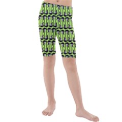 Guitars Musical Instruments Kids  Mid Length Swim Shorts by Bajindul