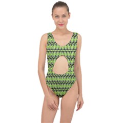 Guitars Musical Instruments Center Cut Out Swimsuit by Bajindul