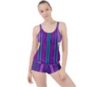 Fabric Pattern Color Structure Boyleg Tankini Set  View1