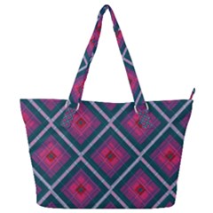 Purple Textile And Fabric Pattern Full Print Shoulder Bag by Pakrebo