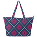 Purple Textile And Fabric Pattern Full Print Shoulder Bag View1