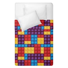 Lego Background Game Duvet Cover Double Side (single Size) by Mariart