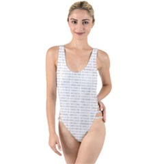 Binary Background High Leg Strappy Swimsuit by Bajindul