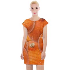 Pumpkin Halloween Fall Thanksgiving Cap Sleeve Bodycon Dress by Pakrebo