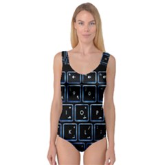 Contemporary Electronics Graphic Modern Princess Tank Leotard  by Pakrebo