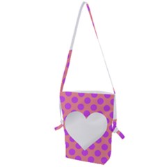 Love Heart Valentine Folding Shoulder Bag by HermanTelo