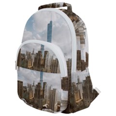 Architectural Design Architecture Buildings City Rounded Multi Pocket Backpack by Pakrebo