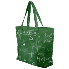 Mathematics Green Zip Up Canvas Bag by snowwhitegirl