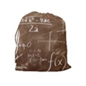 Mathematics Brown Drawstring Pouch (XL) View2