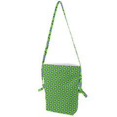 Pattern Green Folding Shoulder Bag by Mariart