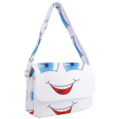 Smiley Face Laugh Comic Funny Courier Bag by Sudhe