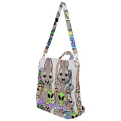 Graphic Kawaii Bunnies Crossbody Backpack by Sudhe