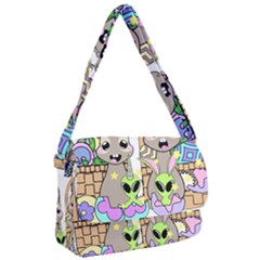 Graphic Kawaii Bunnies Courier Bag by Sudhe