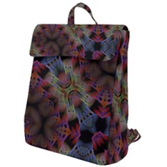 Abstract Animated Ornament Background Fractal Art Flap Top Backpack