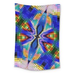 Art Kaleidoscope Meditation Mosaic Large Tapestry by Wegoenart