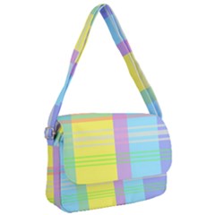 Easter Background Easter Plaid Courier Bag by Simbadda