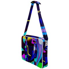 Curvy Collage Cross Body Office Bag by bloomingvinedesign