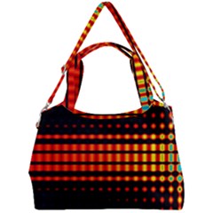 Signal Background Pattern Light Double Compartment Shoulder Bag by Sudhe