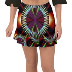 Artwork Fractal Allegory Art Fishtail Mini Chiffon Skirt