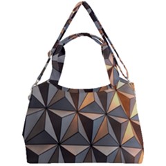 3d Abstract  Pattern Double Compartment Shoulder Bag by Sudhe