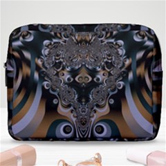 Fractal Art Artwork Design  Art Make Up Pouch (large) by Pakrebo