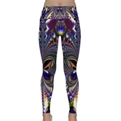 Abstract Art Artwork Fractal Design Art Pattern Lightweight Velour Classic Yoga Leggings by Pakrebo