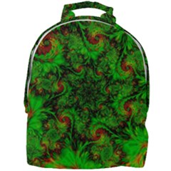 Art Artwork Fractal Digital Art Green Mini Full Print Backpack by Pakrebo