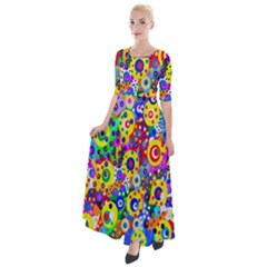 Spotting 2 Half Sleeves Maxi Dress