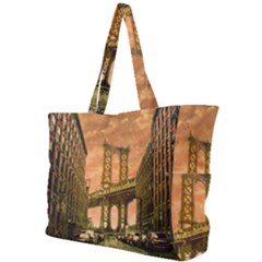 Architecture Buildings City Bridge Simple Shoulder Bag by Wegoenart