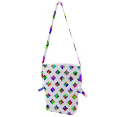 Rainbow Lattice Folding Shoulder Bag by Mariart