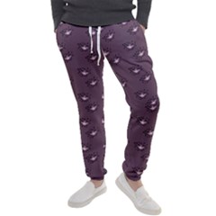 Zodiac Bat Pink Grey Men s Jogger Sweatpants by snowwhitegirl