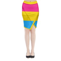 Pansexual Pride Flag Midi Wrap Pencil Skirt by lgbtnation