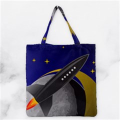 Science Fiction Sci Fi Sci Fi Logo Grocery Tote Bag by Pakrebo