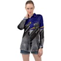 Science Fiction Sci Fi Sci Fi Logo Long Sleeve Satin Shirt View1