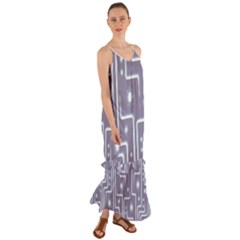 Pattern Non Seamless Background Cami Maxi Ruffle Chiffon Dress by Pakrebo