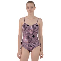 Fractal Tender Rose Cream Sweetheart Tankini Set