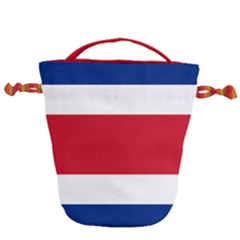 Costa Rica Flag Drawstring Bucket Bag by FlagGallery