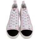 Pattern Pink Cute Sweet Fur Cats Men s Mid-Top Canvas Sneakers View1