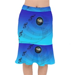 Music Reble Sound Concert Short Mermaid Skirt by HermanTelo