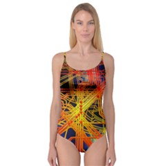 Board Circuits Control Center Trace Camisole Leotard  by Pakrebo