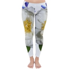 Flowers Camellia Bluebells Fragrant Classic Winter Leggings by Pakrebo