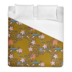 Textile Flowers Pattern Duvet Cover (full/ Double Size) by HermanTelo