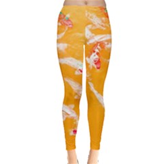 Koi Carp Scape Leggings  by essentialimage