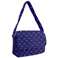 Red Rose Blue Courier Bag by snowwhitegirl